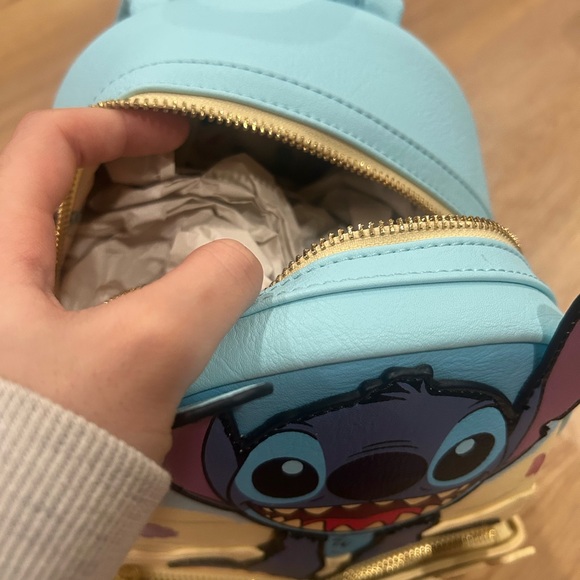 Loungefly Stitch Backpack - Light Blue and Cream - Picture 8 of 9